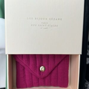 NWOT Sezane Jewelry box and pouch